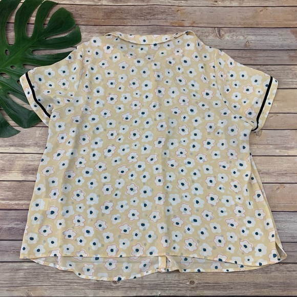 Modcloth floral peter pan collar button up top - Picture 8 of 12